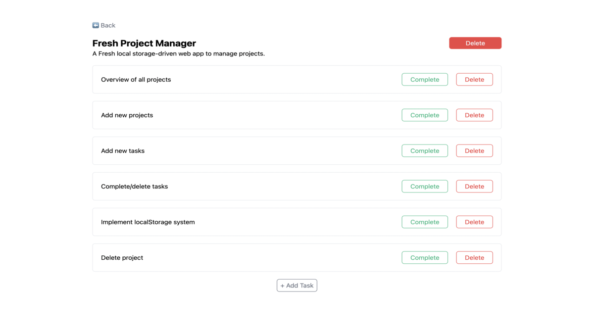 Fresh Project Manager