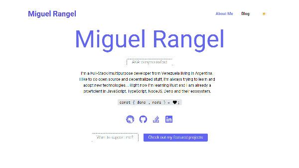 Miguel Rangel Site