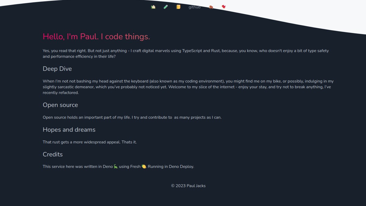 Paul Jacks Blog and Experiments