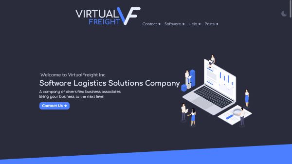 VirtualFreight Landing Page