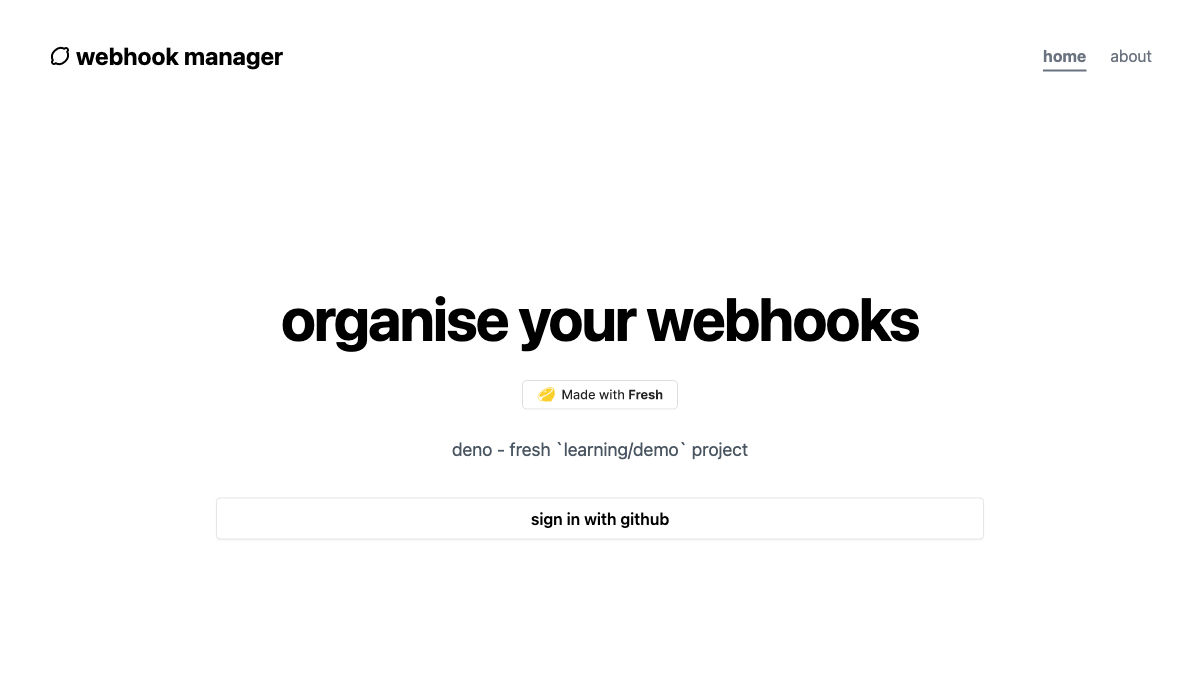 Webhook Manager
