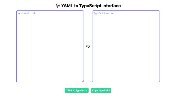 YAML to TypeScript